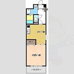スペランツァ砂美 1DKの間取図画像