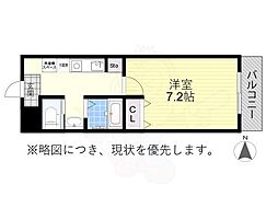 A・City中川 1Kの間取図画像