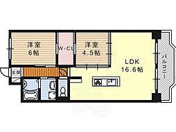 アーバンハイツ 2LDKの間取図画像