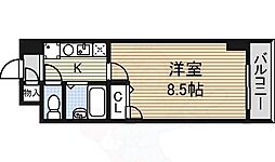 現代ハウス新栄 1Kの間取図画像
