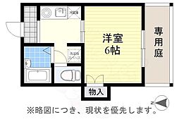 ハイム沢上 1Kの間取図画像