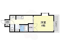 セントラル瑞穂 1Kの間取図画像