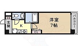 パークフラッツ金山 1Kの間取図画像