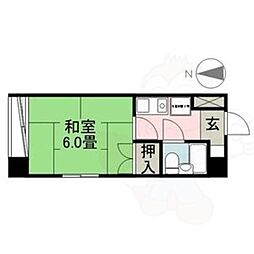 新栄ロイヤルハイツ 1Kの間取図画像