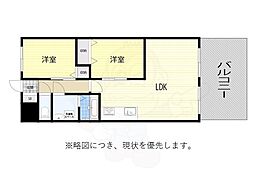岩室ビル 2LDKの間取図画像
