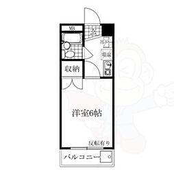 プチウララ 1Kの間取図画像