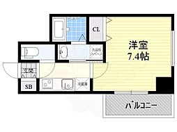 レジデンス東別院スクエア 1Kの間取図画像