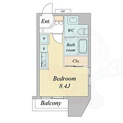 ライブコート丸の内 ワンルームの間取図画像