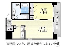 パークサイド金山 1LDKの間取図画像