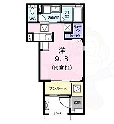 grace ワンルームの間取図画像
