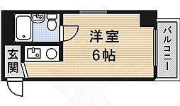 アーバンポイントフジミ ワンルームの間取図画像