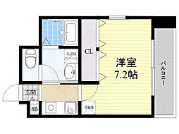 アスティ千種 1Kの間取図画像