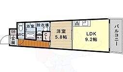 SLANTWALLS 1LDKの間取図画像