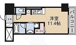 御幸レジデンス丸の内 ワンルームの間取図画像