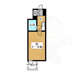 ライオンズマンション丸の内第5 1Kの間取図画像