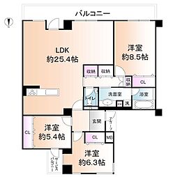 間取図画像 3LDK