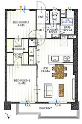間取図画像 2LDK