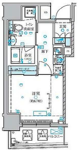 ベルシード横濱大通り公園 ｜神奈川県横浜市南区真金町２丁目(賃貸マンション1K・9階・26.45㎡)の写真 その2