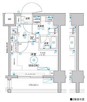 Le aMARKS横濱 1002 ｜ 神奈川県横浜市西区平沼1丁目14-6（賃貸マンション1K・10階・20.25㎡） その2