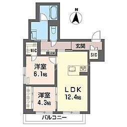 間取図画像 2LDK