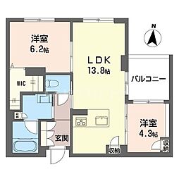 間取図画像 2LDK