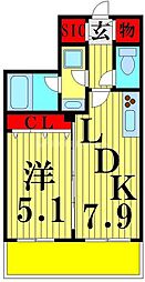 間取図画像 1LDK
