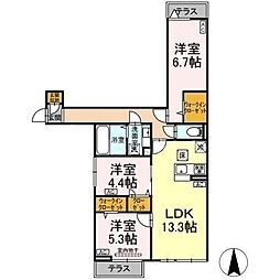 間取図画像 1LDK