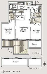 KLIVESSOUTH 2LDKの間取図画像