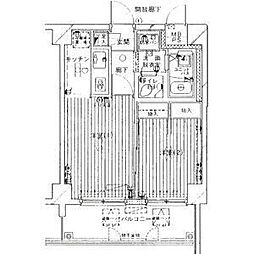 ウインベルデュエット梅島No.4 1LDKの間取図画像