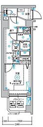 DIPS西新井 1Kの間取図画像