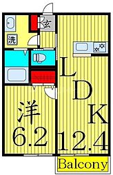 (仮称)足立区中央本町3丁目新築 1LDKの間取図画像
