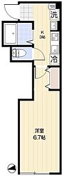 足立区入谷1丁目アパート 1Kの間取図画像