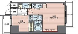 プレジオ西新井 1LDKの間取図画像