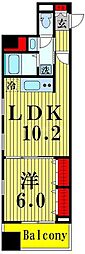 グレイス竹の塚 1LDKの間取図画像