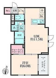 アレーズ・テラ 1LDKの間取図画像