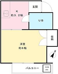ストークハイツジツカタ 1Kの間取図画像