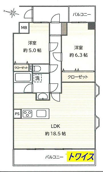 間取りを拡大表示