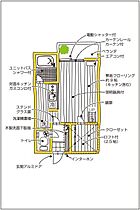 セザンヌ三谷2 102 ｜ 愛知県蒲郡市三谷町正眼庵10－8（賃貸アパート1R・1階・24.84㎡） その2