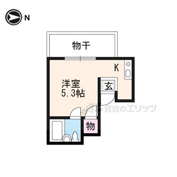 ハイツサンエー 401｜京都府京都市南区唐橋堂ノ前町(賃貸マンション1R・4階・15.02㎡)の写真 その2