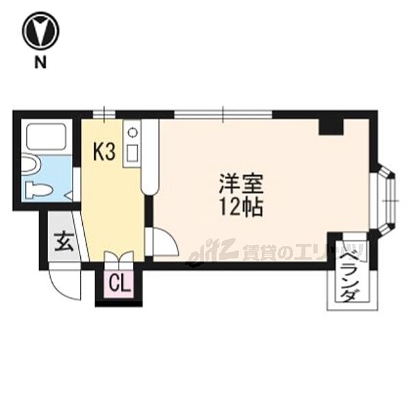 グレイスメゾンＯＺ 306｜京都府京都市山科区厨子奥尾上町(賃貸マンション1R・3階・27.72㎡)の写真 その2