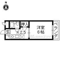 京都府京都市左京区岡崎西福ノ川町（賃貸マンション1K・3階・17.03㎡） その2