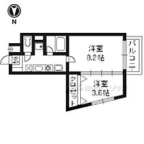 レ・タン・ドゥ・ラ・メールＣＫIV 706 ｜ 京都府京都市右京区西院乾町（賃貸マンション2K・7階・30.36㎡） その2