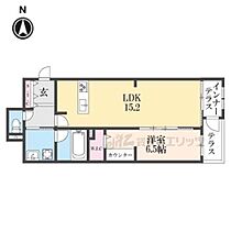 京都府京都市左京区田中上柳町（賃貸マンション1LDK・1階・54.51㎡） その2