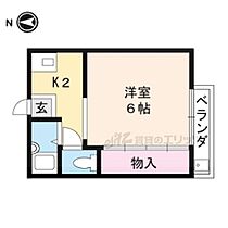 京都府京都市左京区吉田中阿達町（賃貸アパート1K・2階・20.00㎡） その2