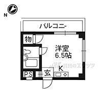 ネオハイム出町 203 ｜ 京都府京都市左京区田中南西浦町（賃貸アパート1R・2階・15.00㎡） その1