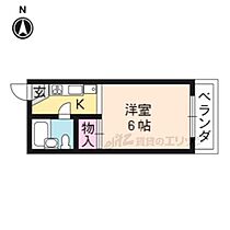 カサブランカ 213 ｜ 京都府京都市左京区田中大堰町（賃貸マンション1K・2階・17.00㎡） その2