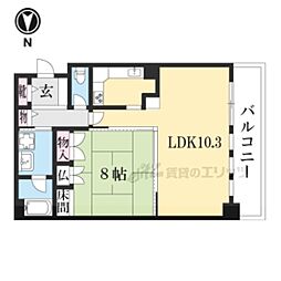 カーサ葵 1LDKの間取図画像