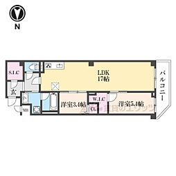 WEST FIELD 2LDKの間取図画像