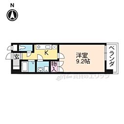 メゾンヴィーナス 1Kの間取図画像
