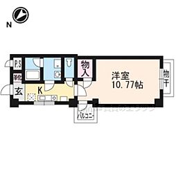 プラネシア星の子山科駅前 1Kの間取図画像